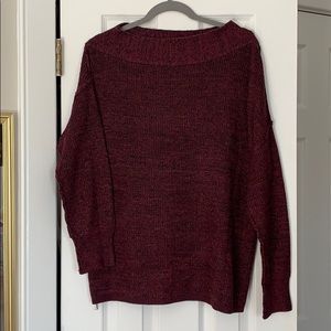 Versatile Military Hippie burgundy sweater